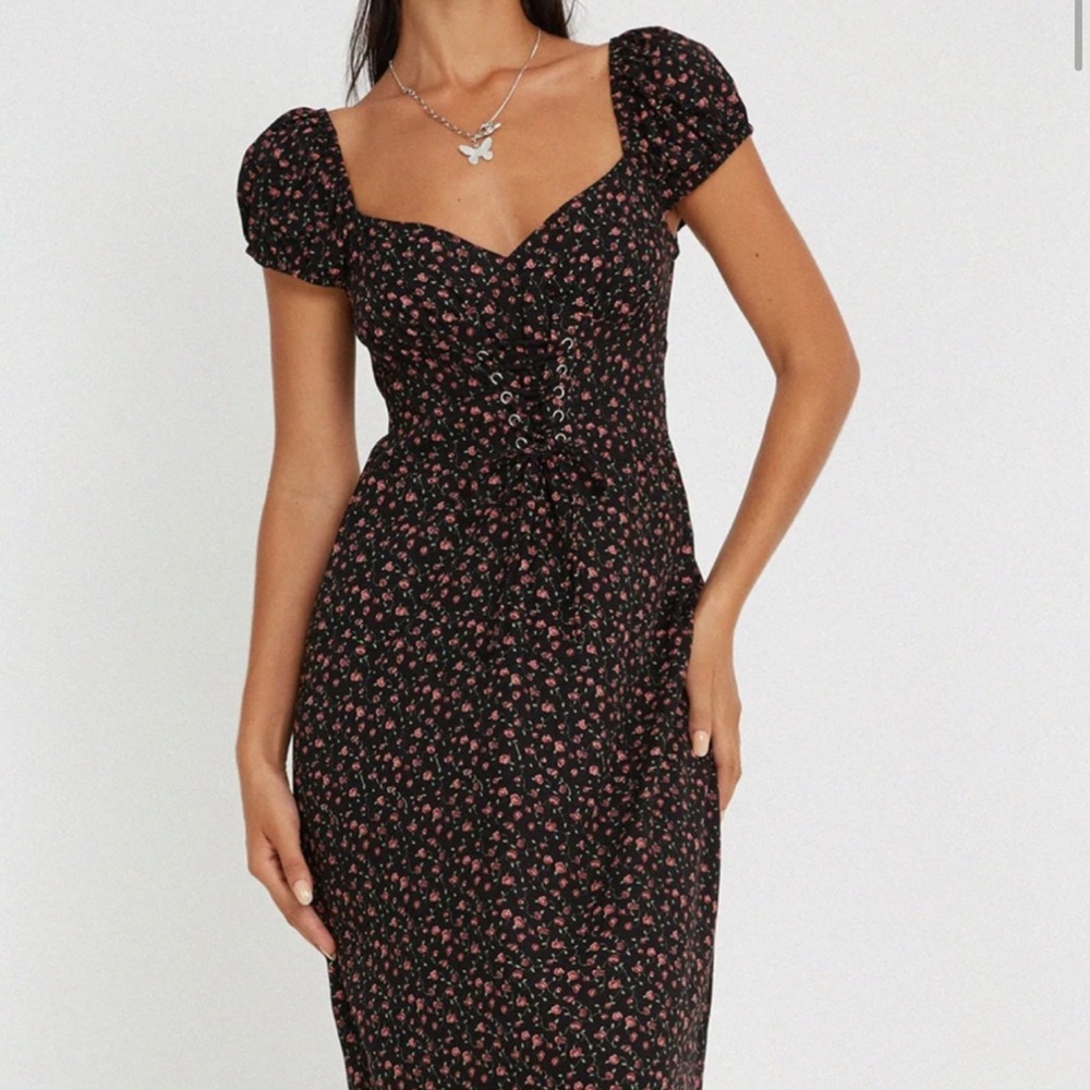 Motel Rocks ditsy floral corset dress